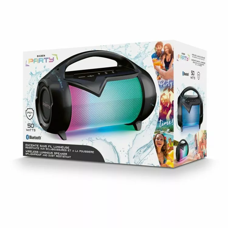 BIGBEN Enceinte Bluetooth Portable Lumineuse - PartyBtipLite - Noir 5 BIGBEN Enceinte Bluetooth Portable Lumineuse - PartyBtipLite - Noir – Image 5