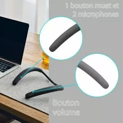 SONY Casque Micro SRS NB10 Tour De Cou Bluetooth Noir -Casque, écouteurs Soldes B2CD 1043