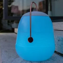 Lumisky Lampe Enceinte Bluetooth BOB STATION Blanc Cuivre 10W -Casque, écouteurs Soldes B2CD 1095