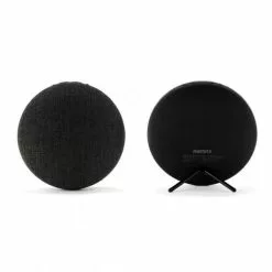 Amahousse Enceinte Design En Tissu Noire Puissante Et Bluetooth