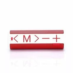 Amahousse Enceinte Bluetooth 3.0 Design Booster Rouge Et Blanche