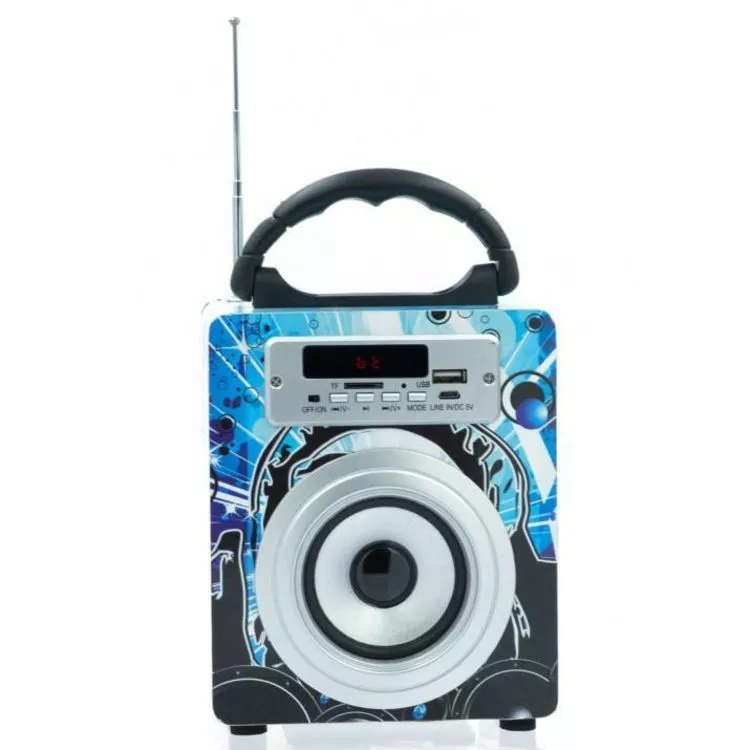 Amahousse Enceinte Bluetooth Et Radio Bleue 5 Watts 2 Amahousse Enceinte Bluetooth Et Radio Bleue 5 Watts – Image 2