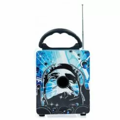 Amahousse Enceinte Bluetooth Et Radio Bleue 5 Watts 5 Amahousse Enceinte Bluetooth Et Radio Bleue 5 Watts -Casque, écouteurs Soldes B2CD 1251