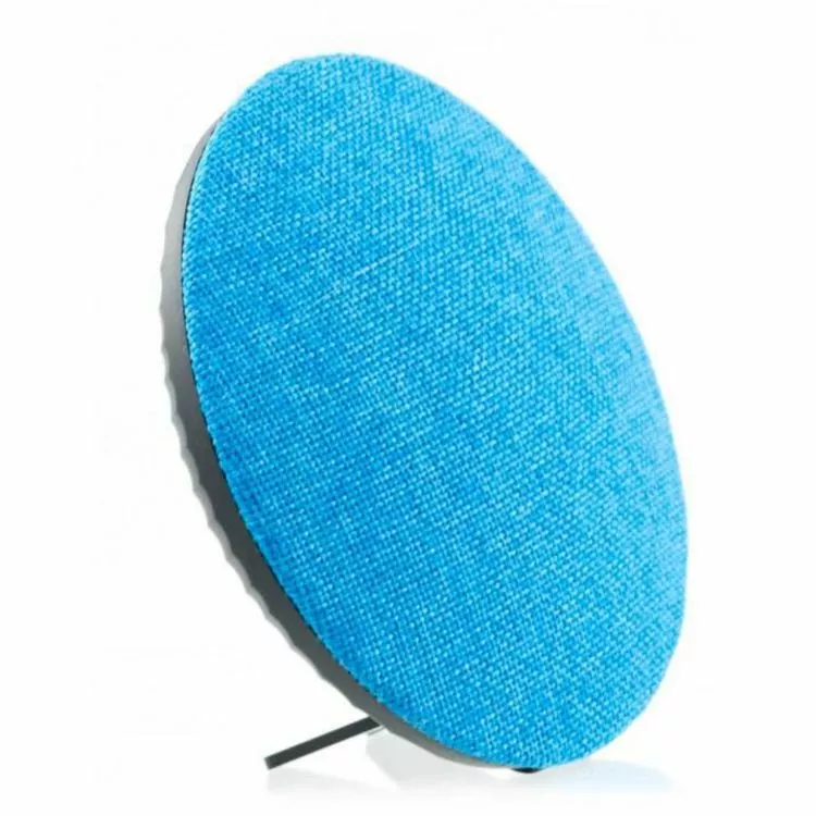 Amahousse Enceinte Bluetooth Design Ronde Façade En Tissu Bleu 3W 1 Amahousse Enceinte Bluetooth Design Ronde Façade En Tissu Bleu 3W