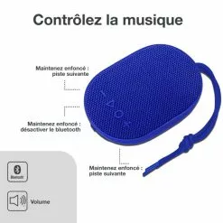 ESSENTIEL B Enceinte Portable SB30 Bleue -Casque, écouteurs Soldes B2CD 1531