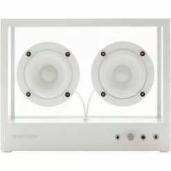 TRANSPARENT Enceinte Résidentielle Speaker Small Blanche -Casque, écouteurs Soldes B2CD 2039