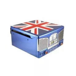 Inovalley Chaîne Hifi Rétro Platine Vinyle Multifonction UK -Casque, écouteurs Soldes B2CD 2404