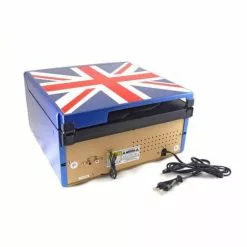 Inovalley Chaîne Hifi Rétro Platine Vinyle Multifonction UK -Casque, écouteurs Soldes B2CD 2405