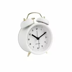 Karlsson Réveil Design Classic Bell - Blanc