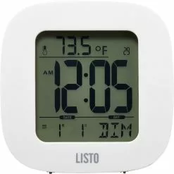 Listo Réveil De Voyage RVL-501 Blanc