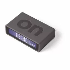 LEXON Réveil Flip+ Rubber Gris Foncé -Casque, écouteurs Soldes B2CD 2448