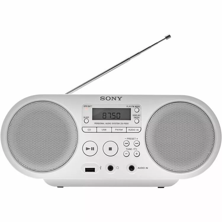 SONY Radio CD ZS-PS50 Blanc 4 SONY Radio CD ZS-PS50 Blanc – Image 4