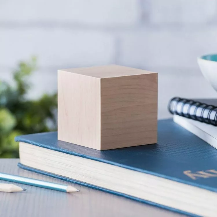 Gingko Radio Réveil Cube Click Clock - LED Maple / Orange 3 Gingko Radio Réveil Cube Click Clock - LED Maple / Orange – Image 3