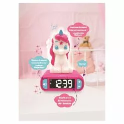 LEXIBOOK Réveil Veilleuse Avec Sons Licorne - RL800UNI_04 - Rose -Casque, écouteurs Soldes B2CD 2612