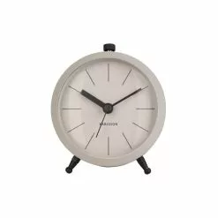 Karlsson Réveil Button En Métal - Gris