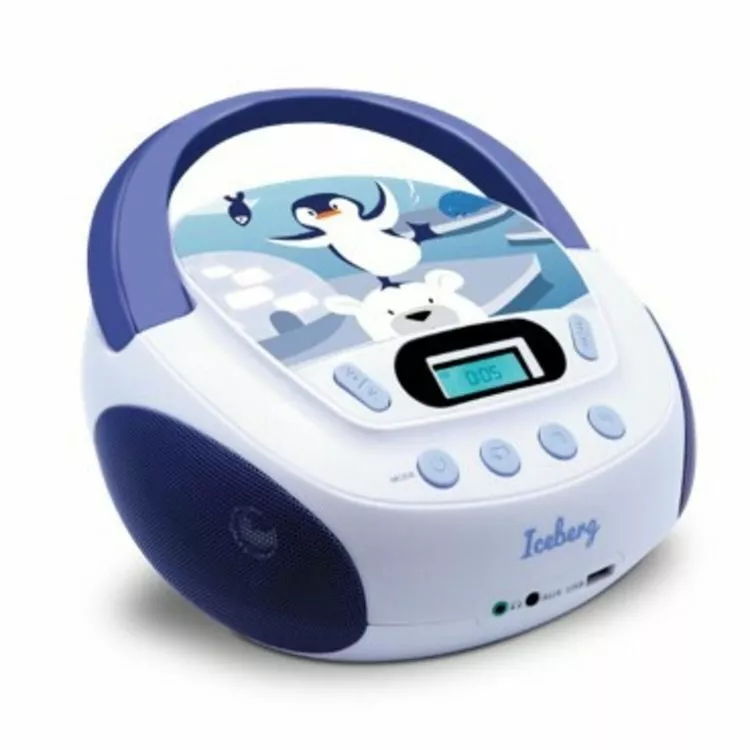 METRONIC Radio CD Iceberg - Blanc Et Bleu 1 METRONIC Radio CD Iceberg - Blanc Et Bleu