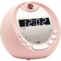 ESSENTIEL B Radio Réveil RRVP-100 Rose