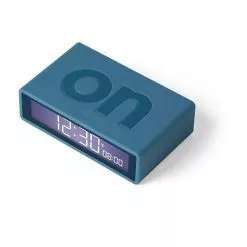 LEXON Réveil Flip+ Rubber Bleu Canard -Casque, écouteurs Soldes B2CD 2715