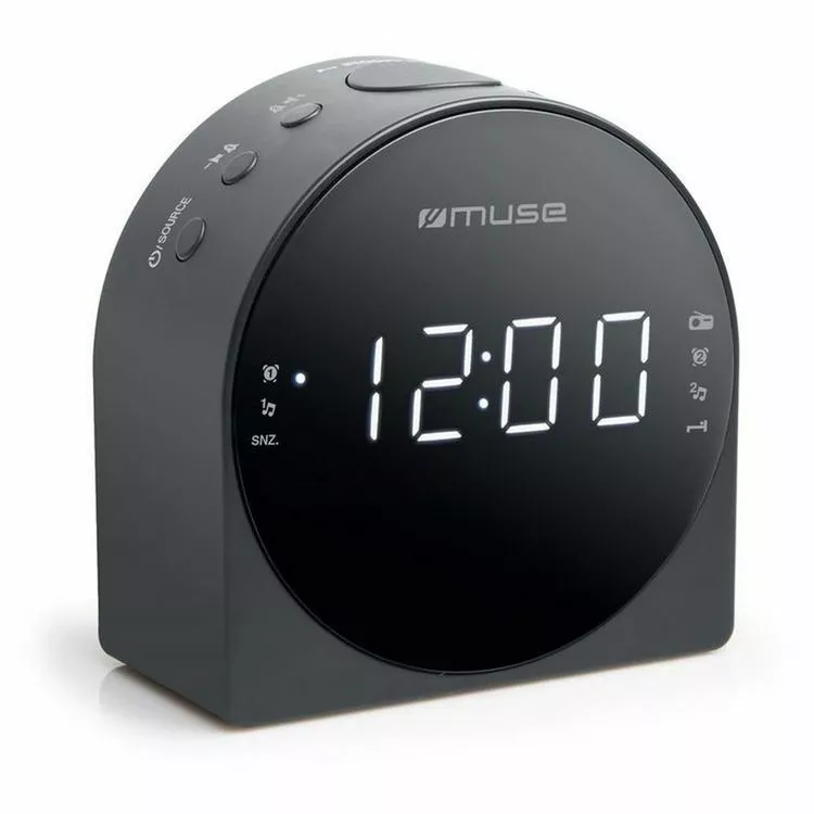 MUSE Radio-réveil - Noir - M-185 CR 1 MUSE Radio-réveil - Noir - M-185 CR