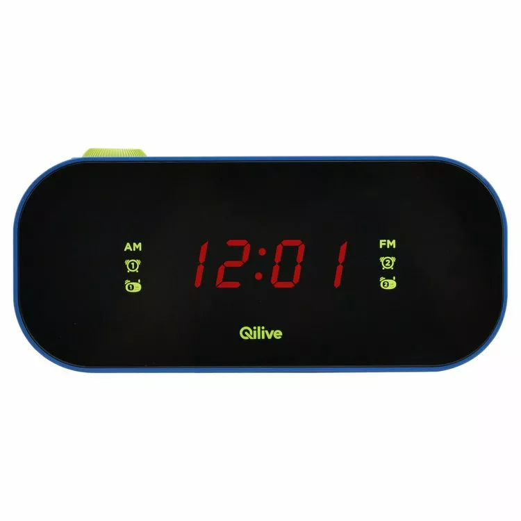 QILIVE Radio Réveil - Bleu/noir - Q1899 2 QILIVE Radio Réveil - Bleu/noir - Q1899 – Image 2