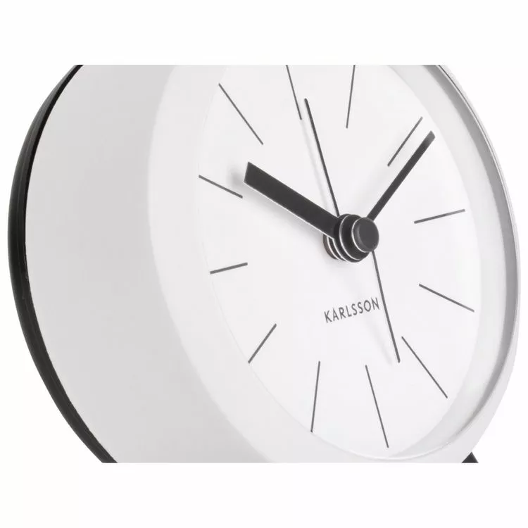 Karlsson Réveil Button En Métal - Blanc 3 Karlsson Réveil Button En Métal - Blanc – Image 3