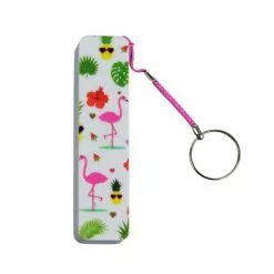 Paris Prix Batterie De Secours Externe Flamant 9cm Blanc