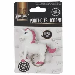 Paris Prix Porte-Clés Sonore & Lumineux Licorne 7cm Blanc -Casque, écouteurs Soldes B2CD 3037