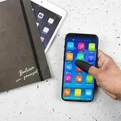 Paris Prix Lot De 2 Gants De Doigt Pour Écran Tactile 4cm Noir -Casque, écouteurs Soldes B2CD 3060