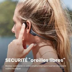 SHOKZ Casque OpenRun Noir 9 SHOKZ Casque OpenRun Noir -Casque, écouteurs Soldes B2CD 307