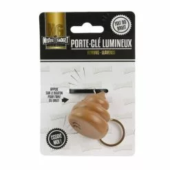 Paris Prix Porte-Clés Sonore & Lumineux Crotte 8cm Marron -Casque, écouteurs Soldes B2CD 3080