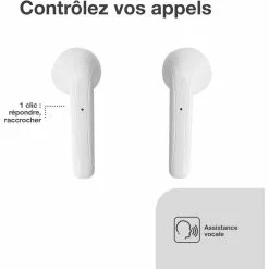 ESSENTIEL B Ecouteurs EBTWS00 Blanc -Casque, écouteurs Soldes B2CD 412