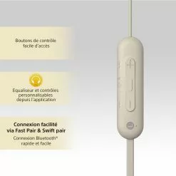 SONY Ecouteurs WIC100 Taupe 9 SONY Ecouteurs WIC100 Taupe -Casque, écouteurs Soldes B2CD 917