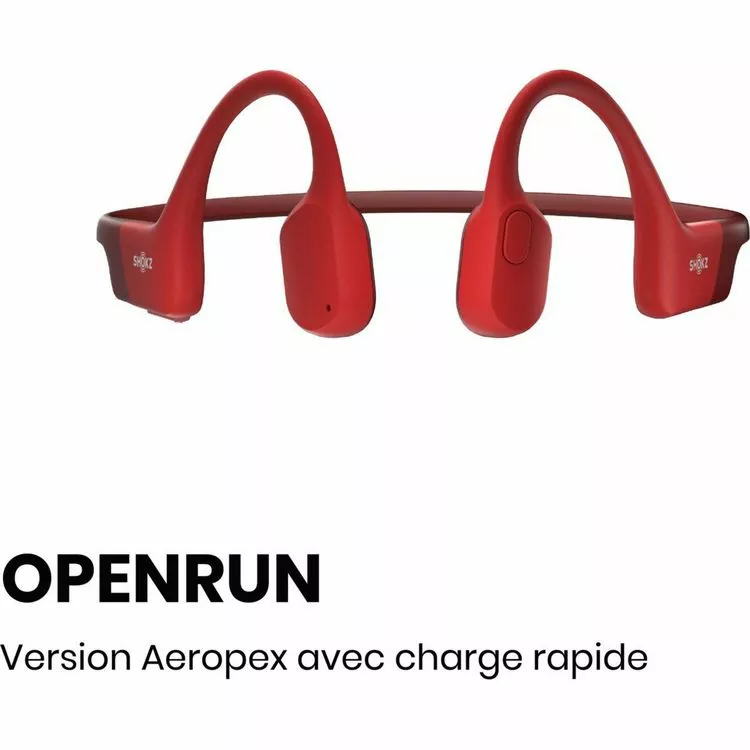 SHOKZ Casque OpenRun Rouge 2 SHOKZ Casque OpenRun Rouge – Image 2